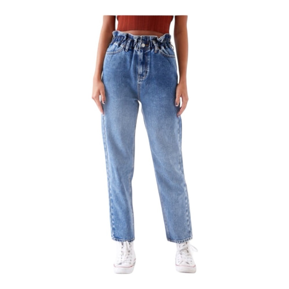 PacSun Seabreak Paperbag Waist Mom Jeans
